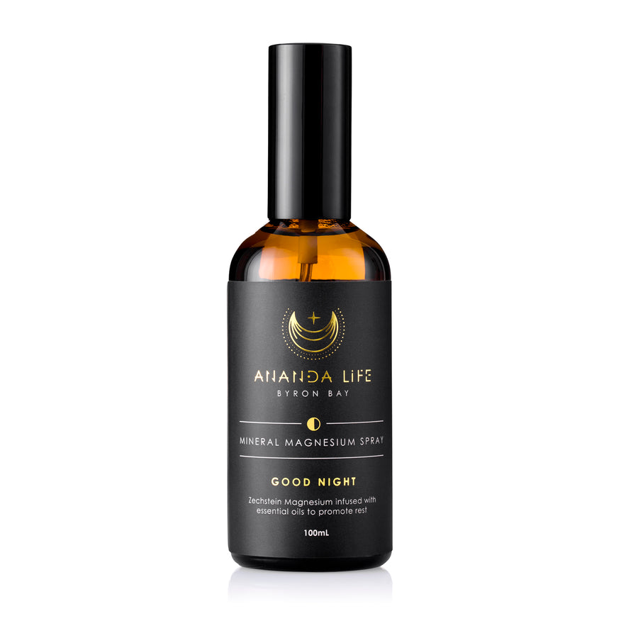 Good Night mineral magnesium spray travel size for sleep support – Ananda Life
