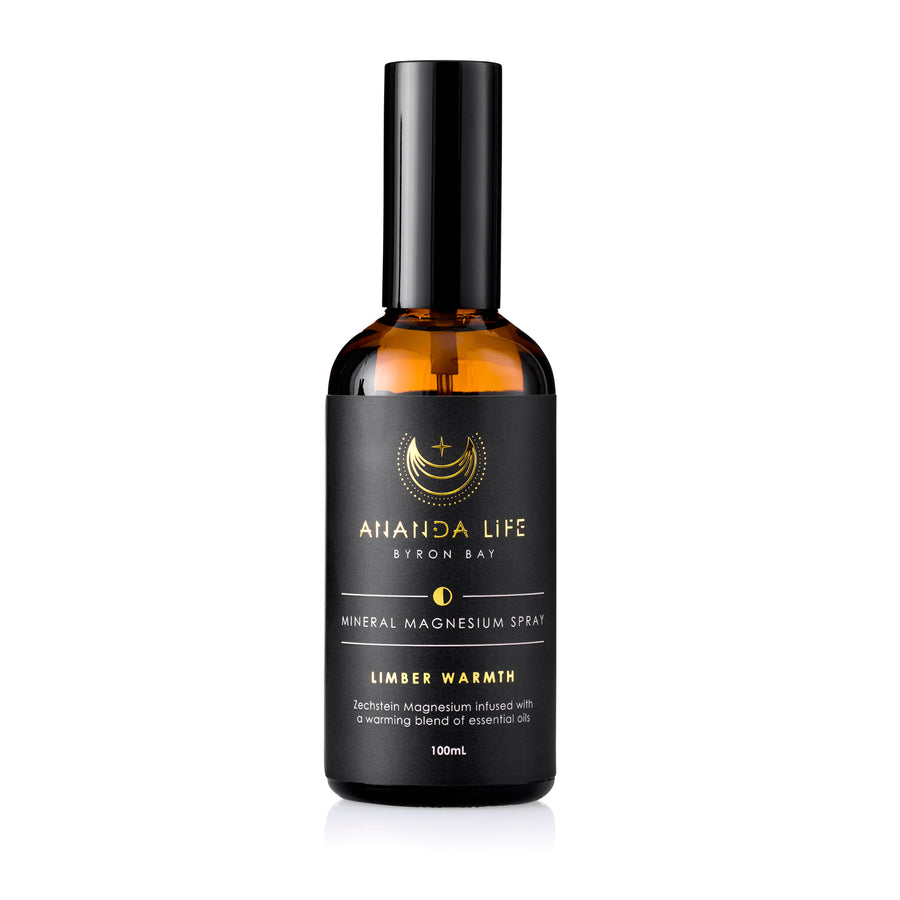 Limber Warmth mineral magnesium spray for muscle relief – Ananda Life