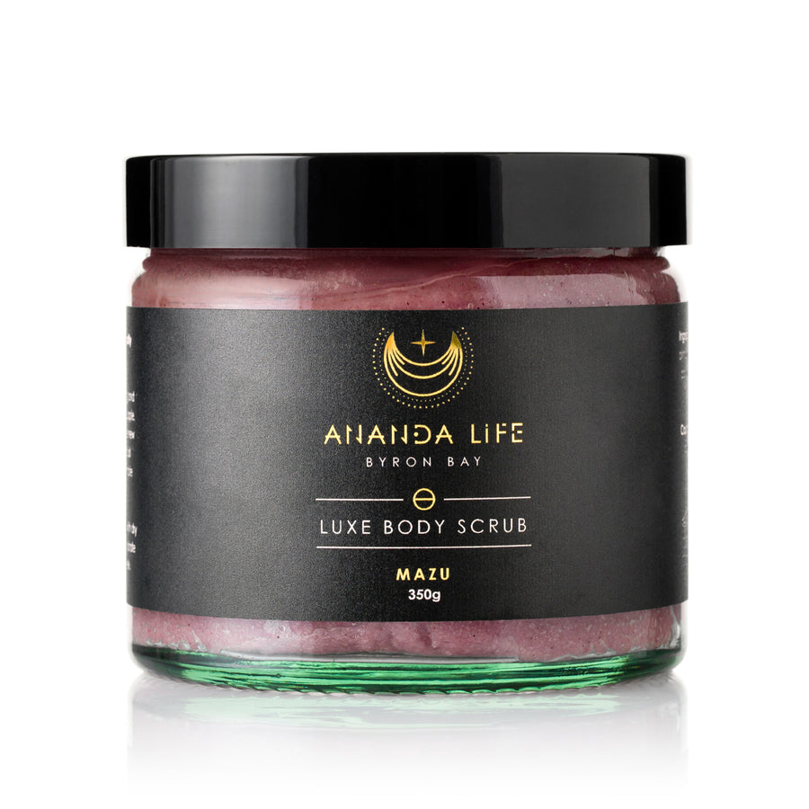 Mazu luxe body scrub natural exfoliating body scrub for smooth glowing skin – Ananda Life