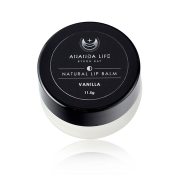 Ananda Life Vanilla Lip Balm Glass Pot
